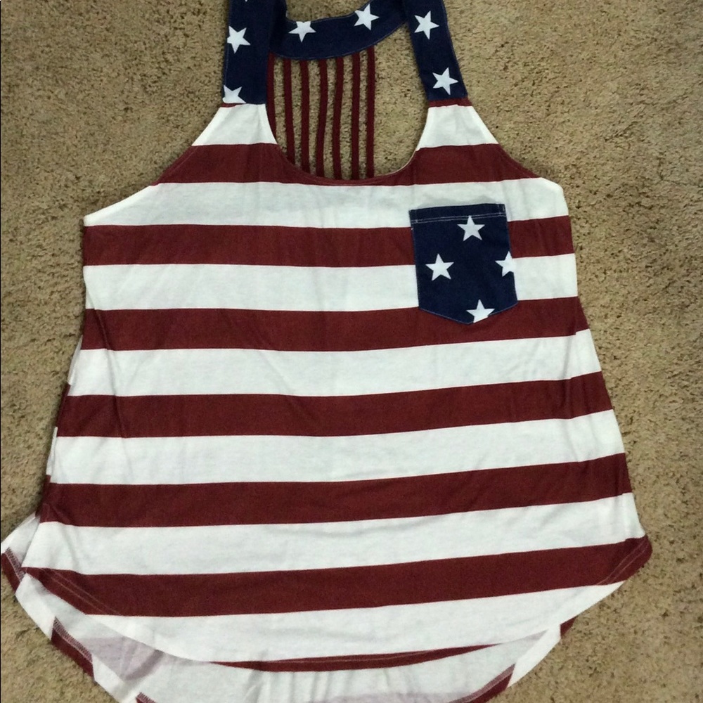 Racer back Flag Tank top